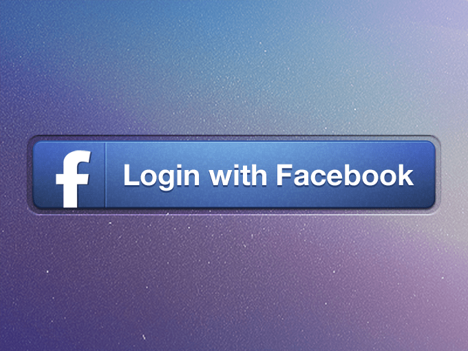 Login With Facebook Button Vector at Collection of