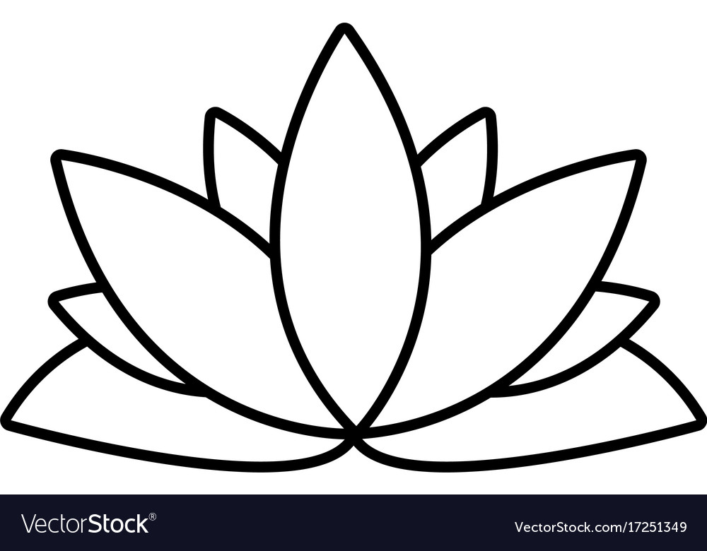Lotus Flower Silhouette Vector at Collection of Lotus