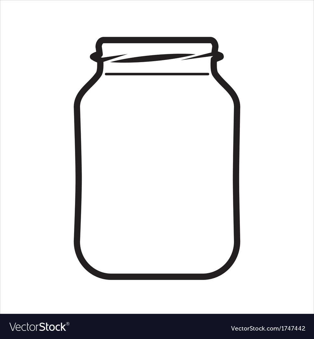 Mason Jar Outline Vector at Collection of Mason Jar