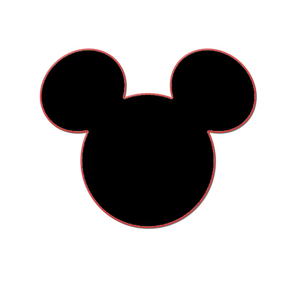 Mickey Mouse Head Silhouette Vector at Collection of