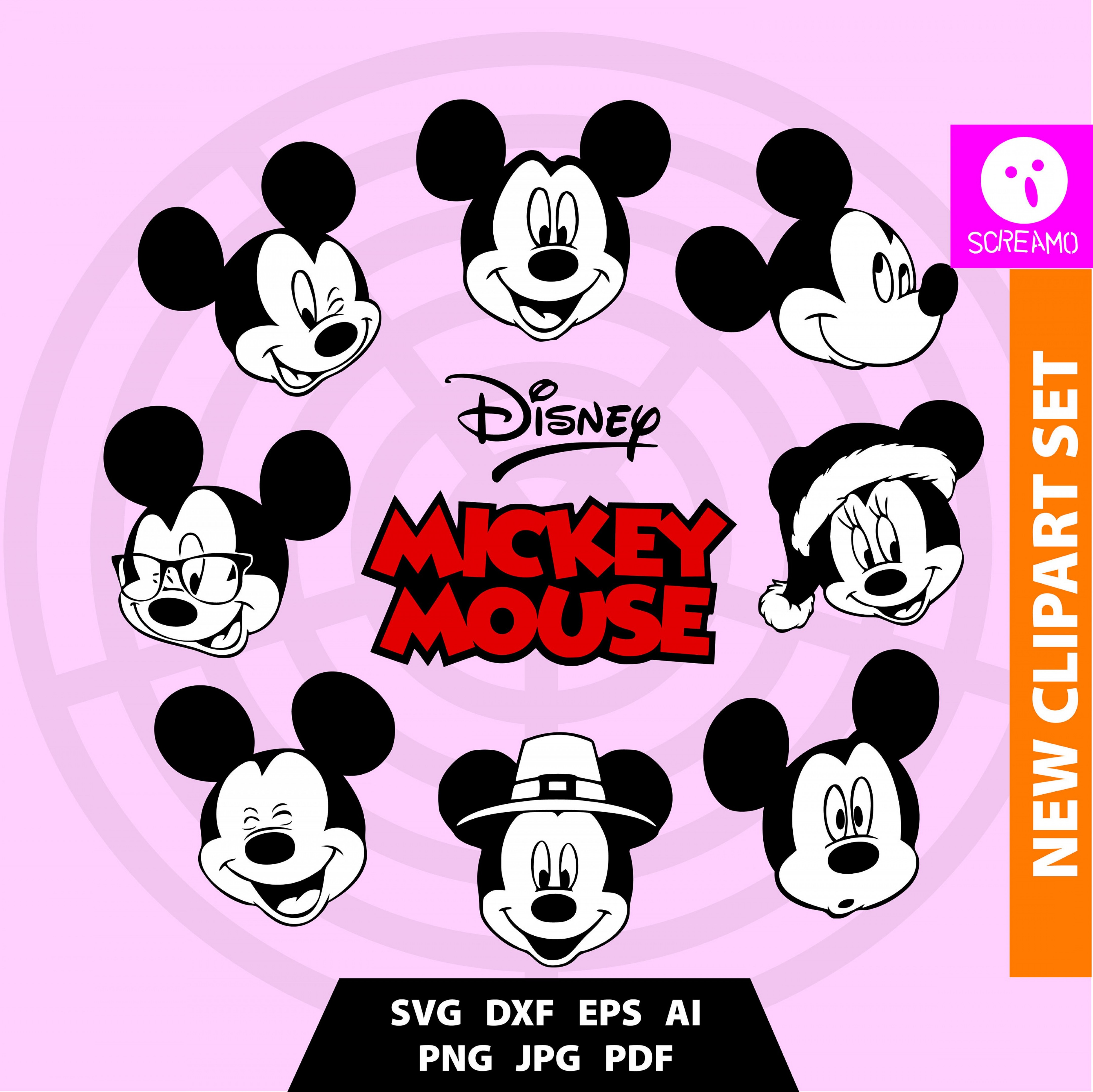 Mickey Mouse Logo Vector at Collection of Mickey