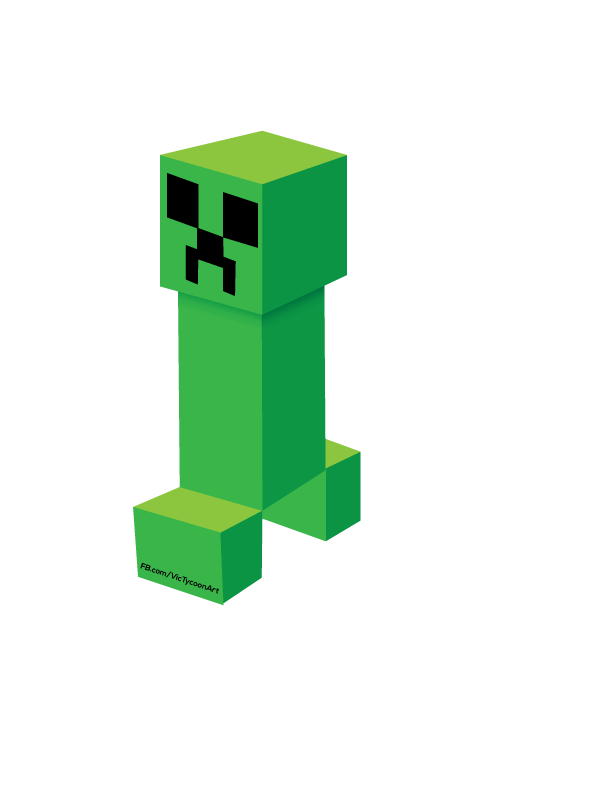Minecraft Creeper Vector at Collection of Minecraft