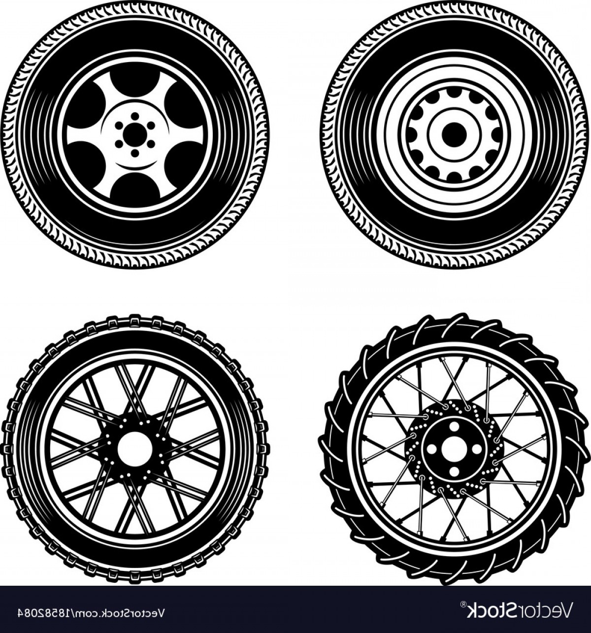 Motorcycle Tire Vector at Collection of Motorcycle