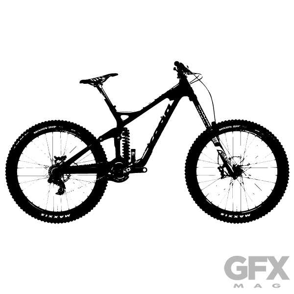 Mountain Bike Tire Vector at Collection of Mountain