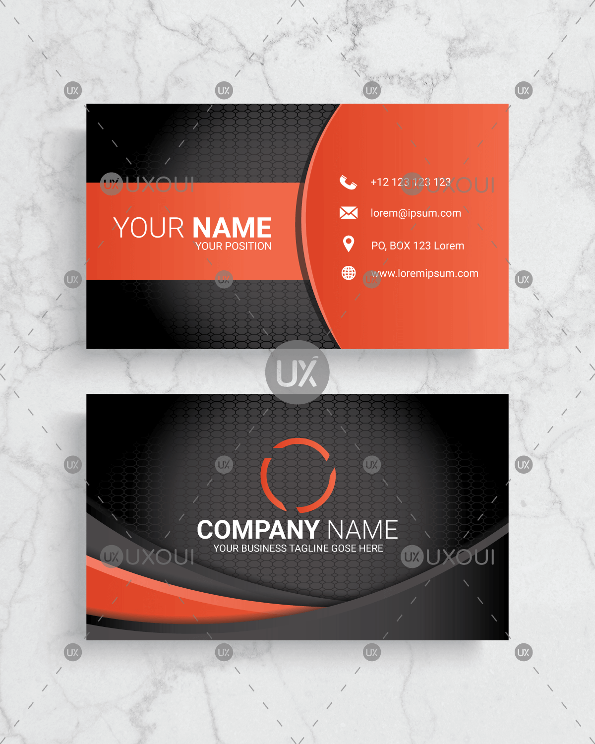Name Card Design Vector at Collection of Name Card