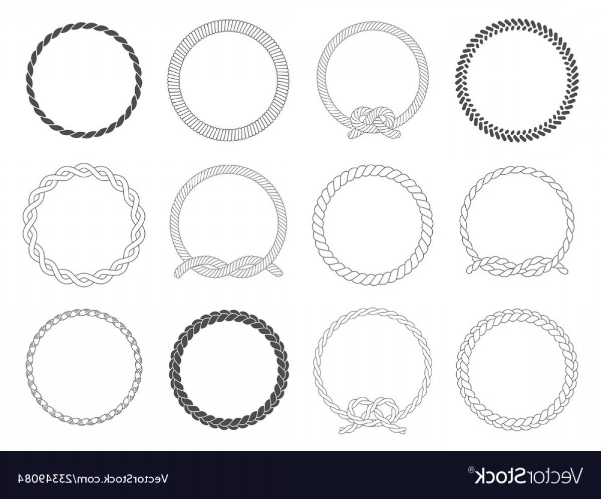Nautical Rope Border Vector at Collection of Nautical