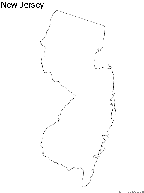 New Jersey Outline Vector at Vectorified.com | Collection of New Jersey
