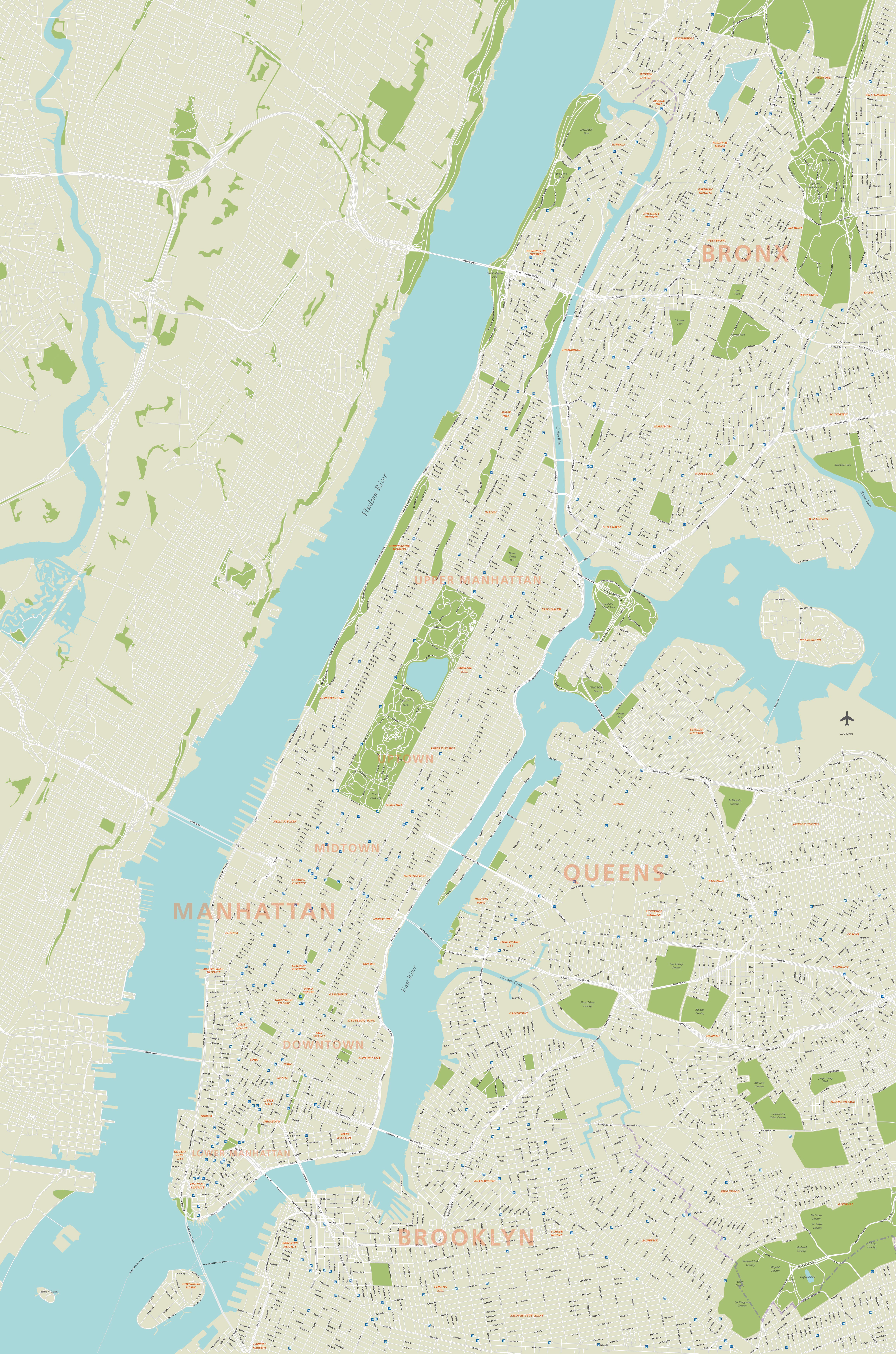 A Map Of New York And Divers Environs New York City Map Vector at Collection of New York
