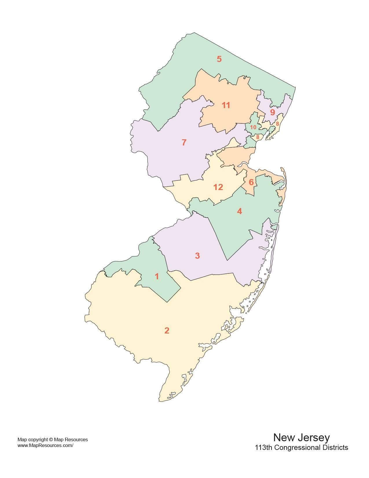 How Many Districts Does New Jersey Have at Kevin Dionne blog