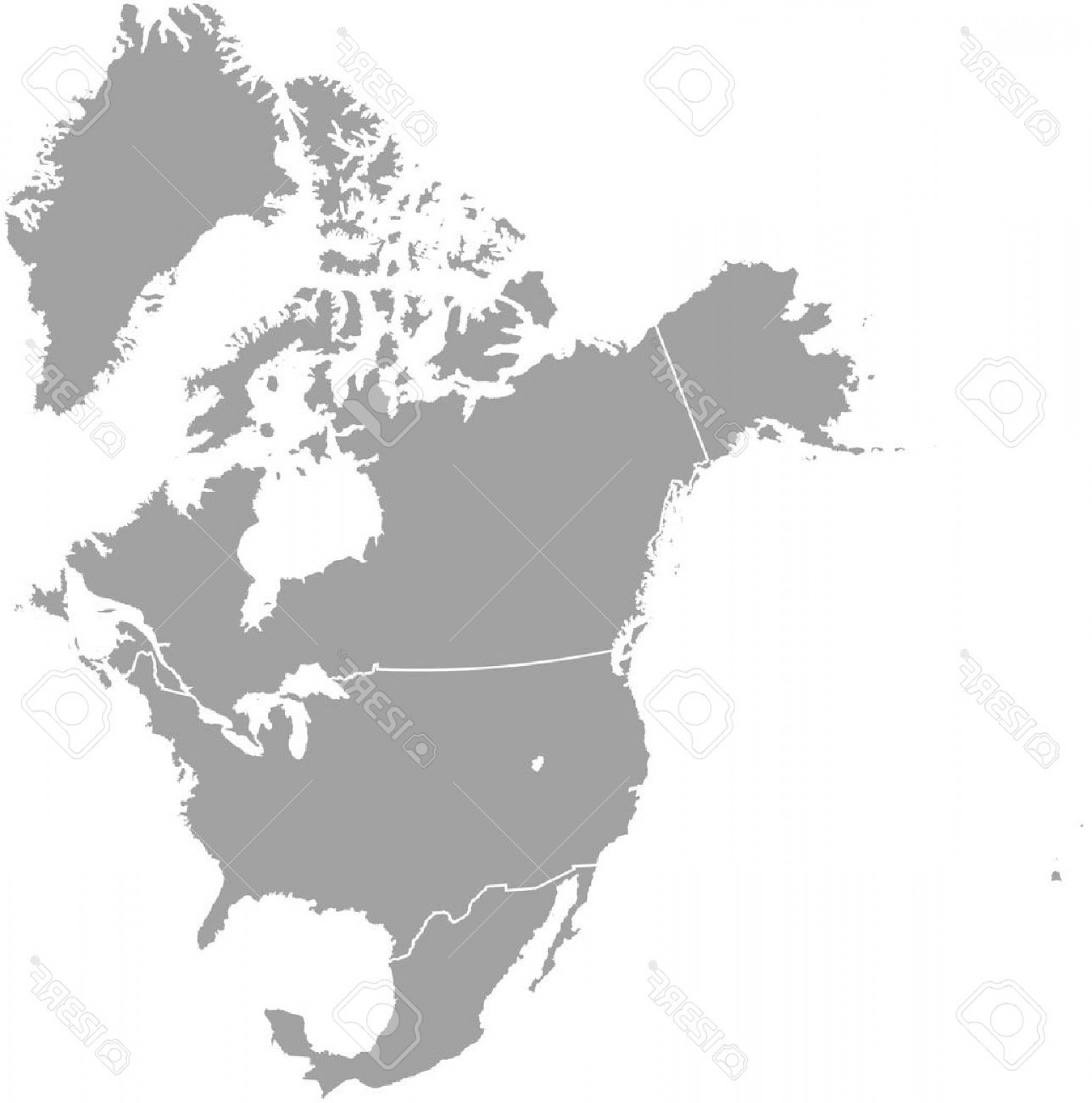 North America Map Vector at Collection of North