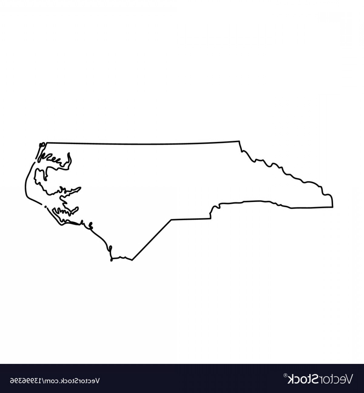 North Carolina Map Vector at Collection of North Carolina Map Vector free for