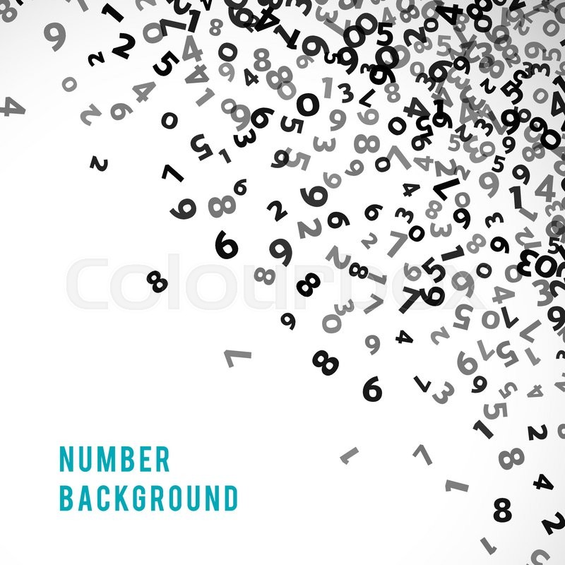Numbers Background Free Vector at Collection of