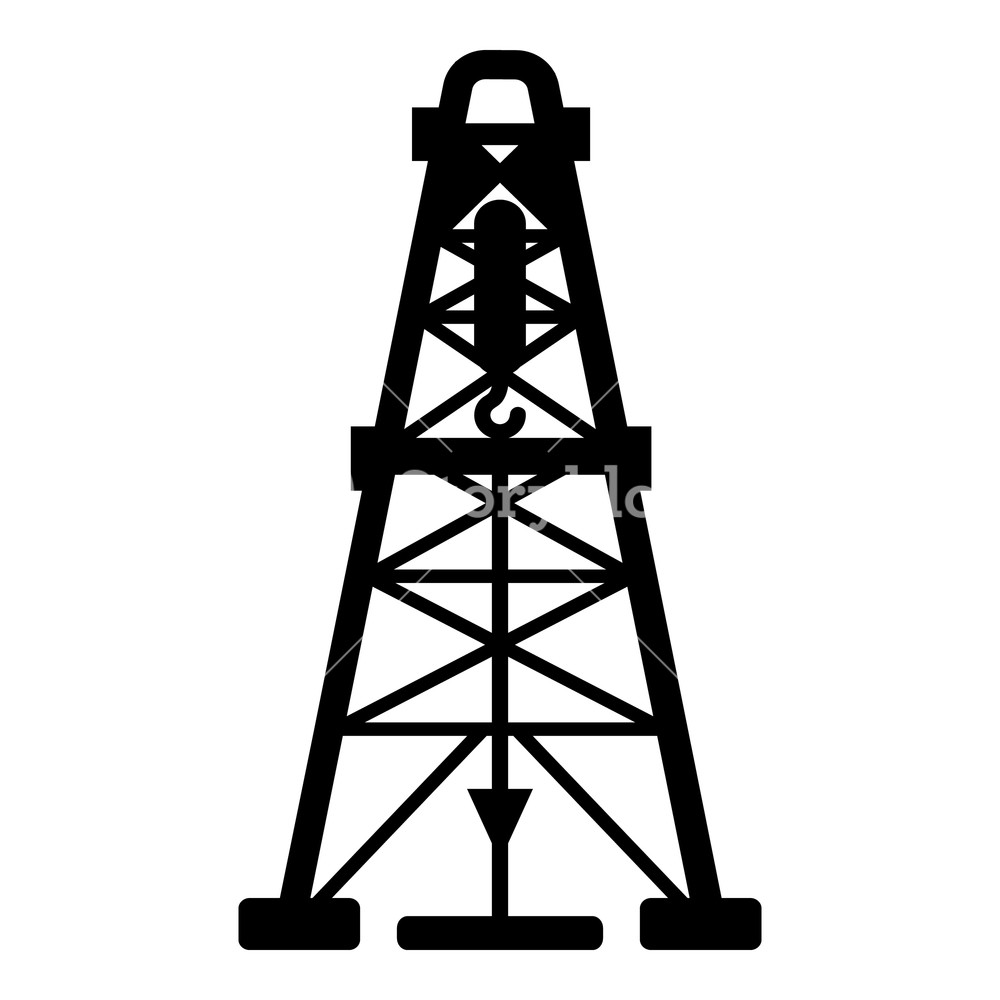 Oil Tower Vector at Collection of Oil Tower Vector