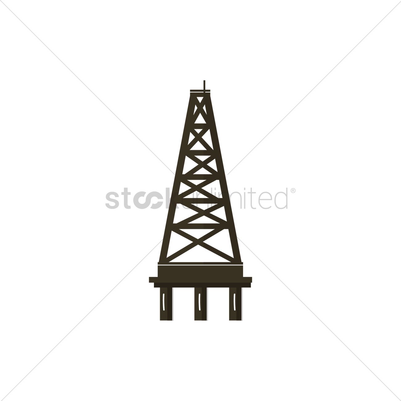 Oil Tower Vector at Collection of Oil Tower Vector