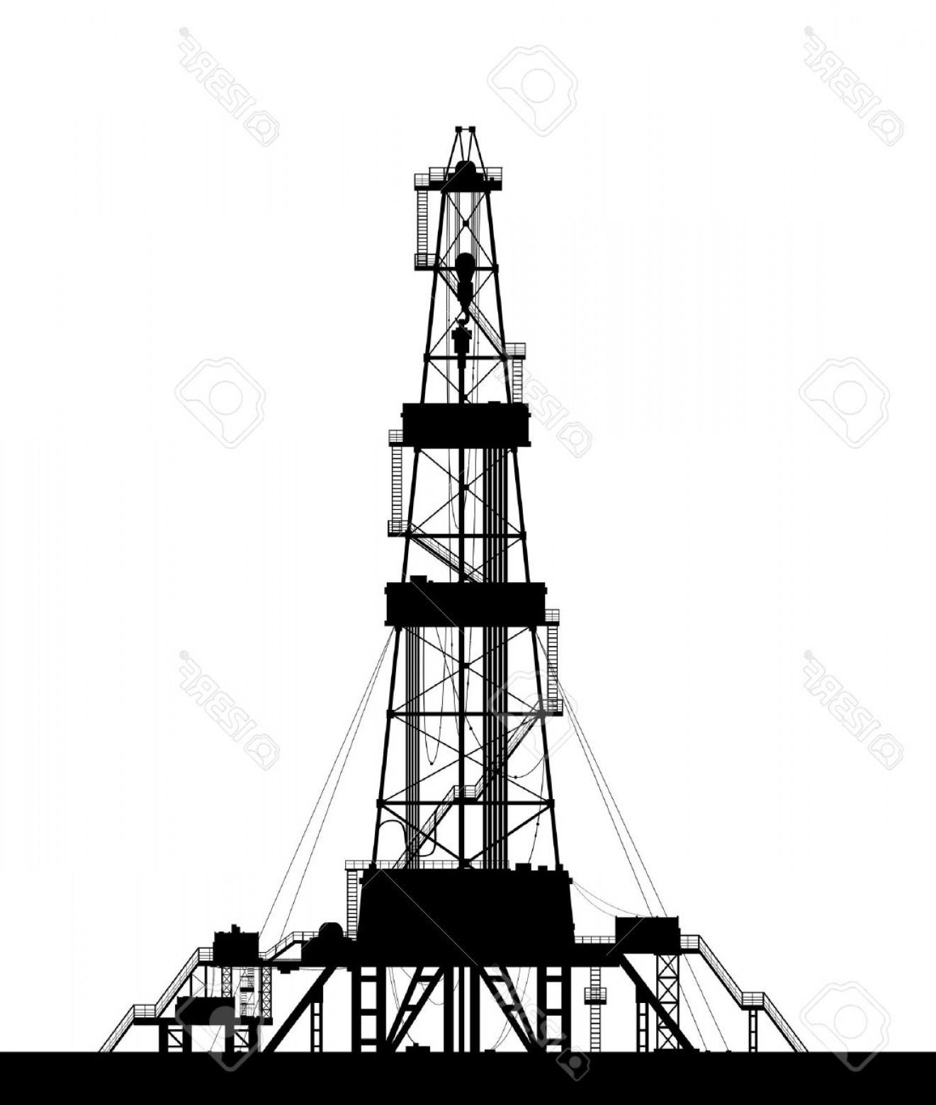 Oil Tower Vector at Collection of Oil Tower Vector