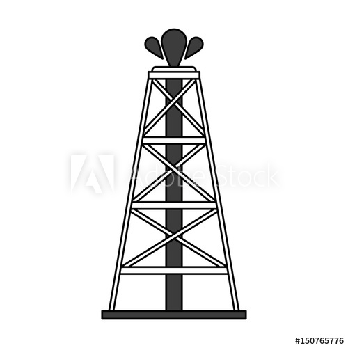 Oil Tower Vector at Collection of Oil Tower Vector