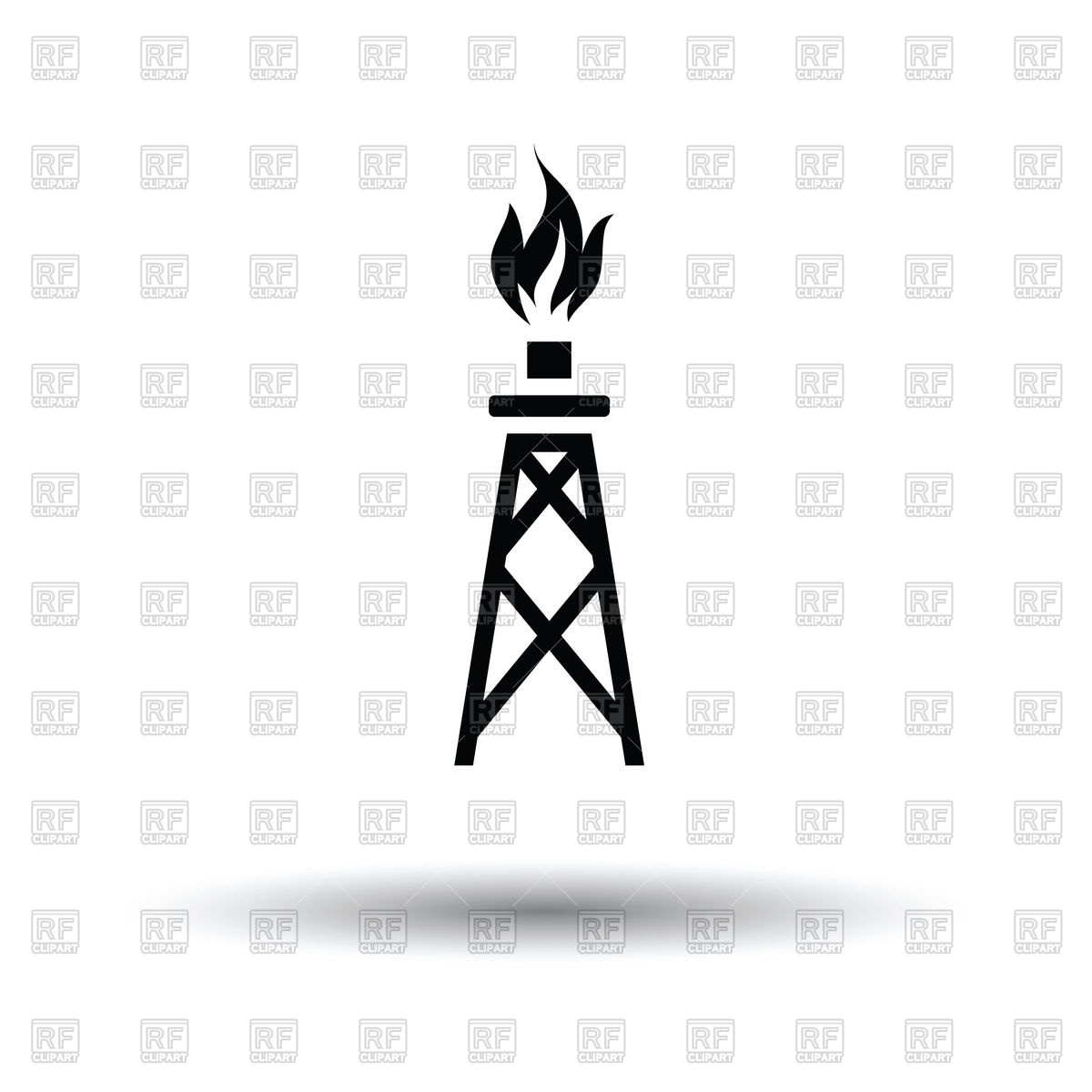 Oil Tower Vector at Collection of Oil Tower Vector