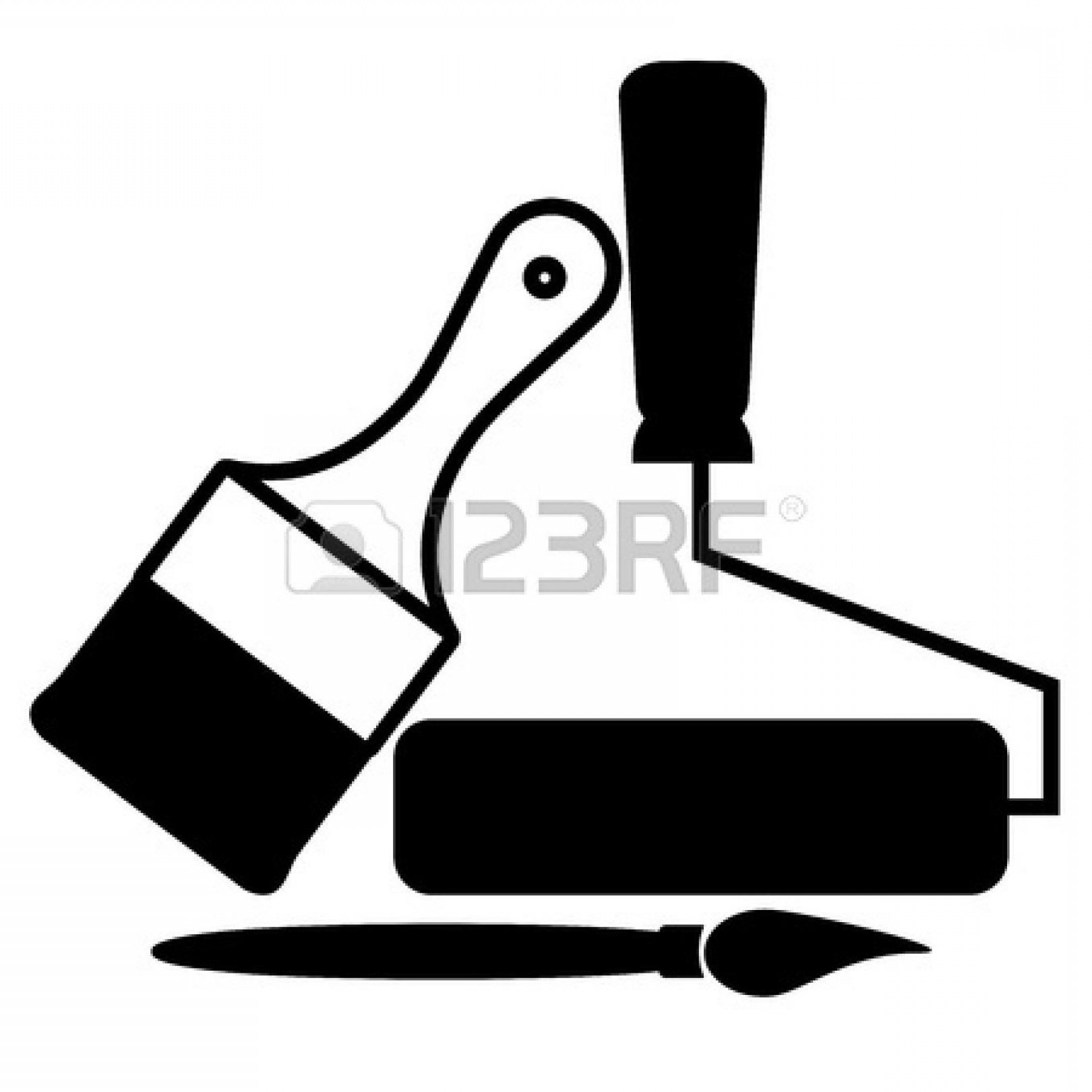 Paint Brush Vector Art at Collection of Paint Brush Vector Art free for