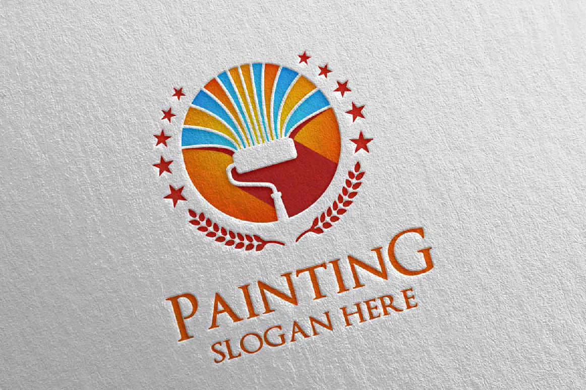 Painting Logo Vector at Collection of Painting Logo