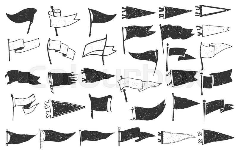 Pennant Flag Vector at Collection of Pennant Flag