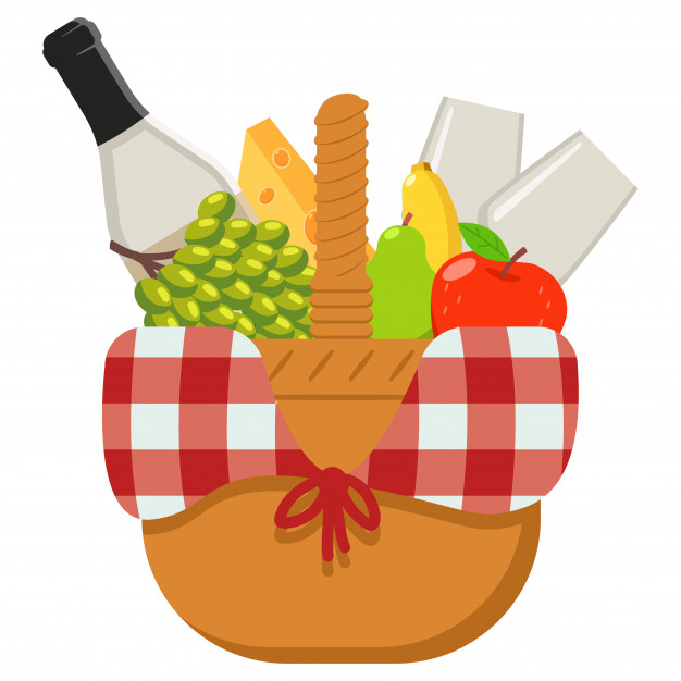 Picnic Basket Vector at Collection of Picnic Basket