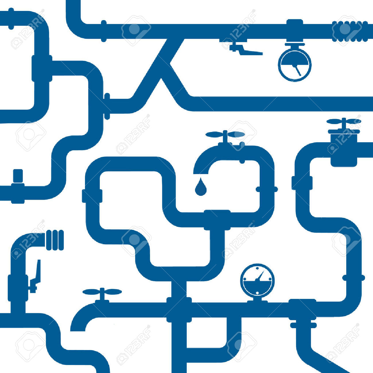 Plumbing Pipes Vector at Collection of Plumbing Pipes