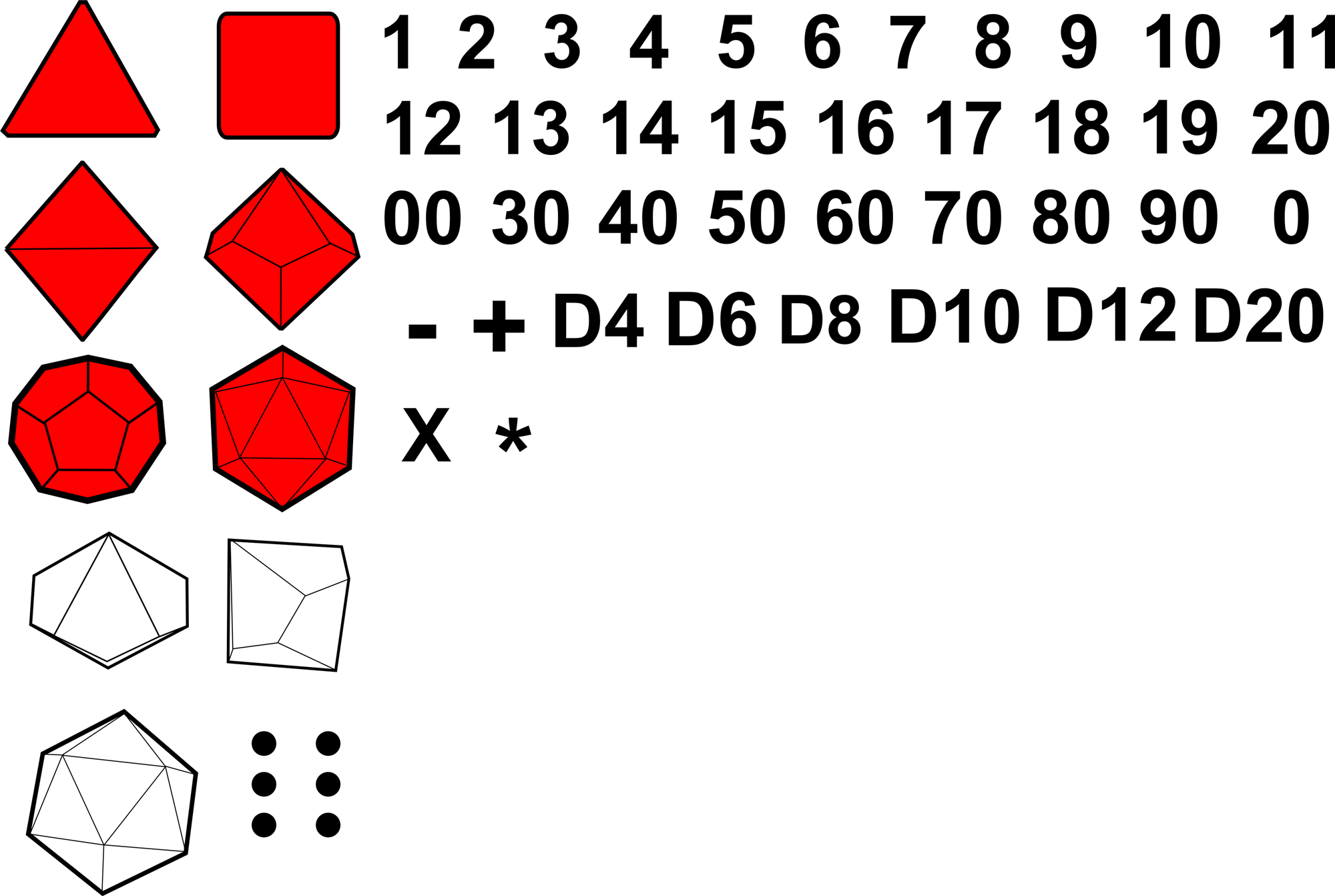Polyhedral Dice Vector at Collection of Polyhedral