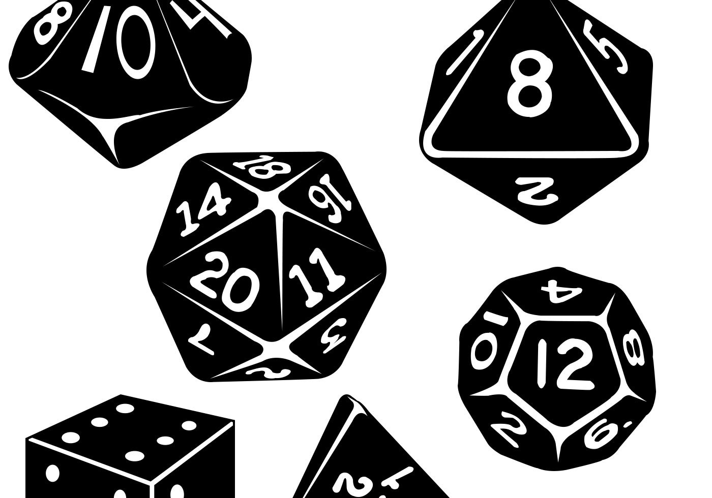Polyhedral Dice Vector at Collection of Polyhedral