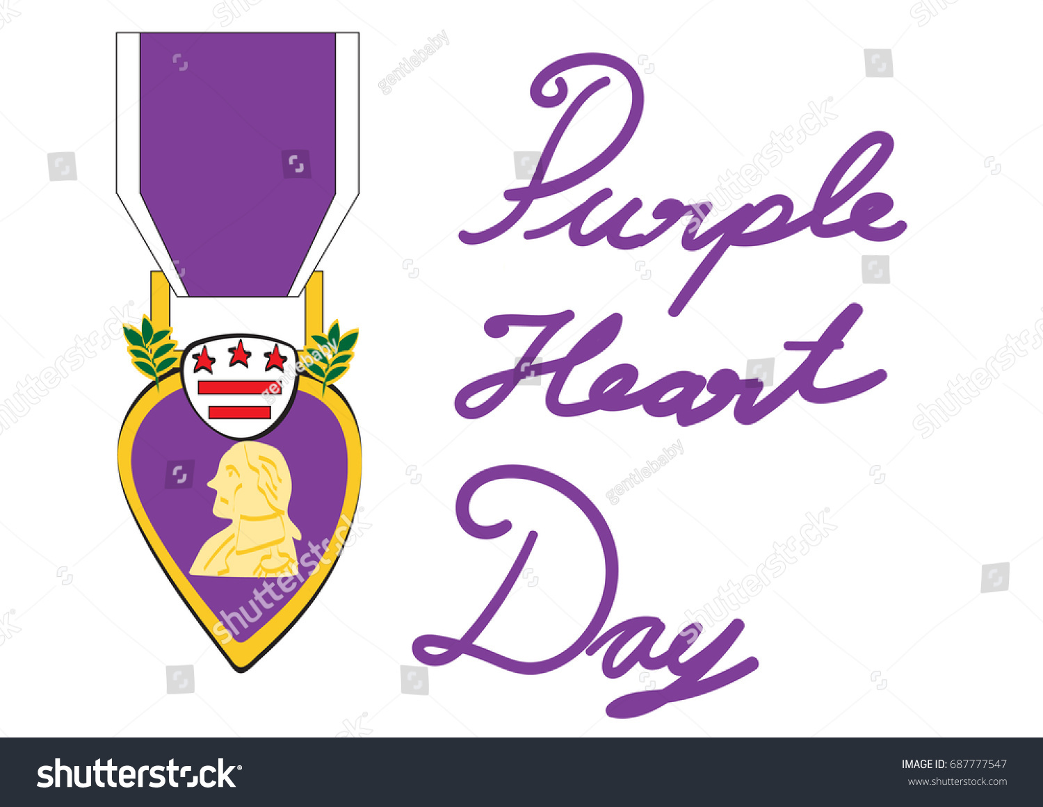 Purple Heart Medal Vector at Collection of Purple