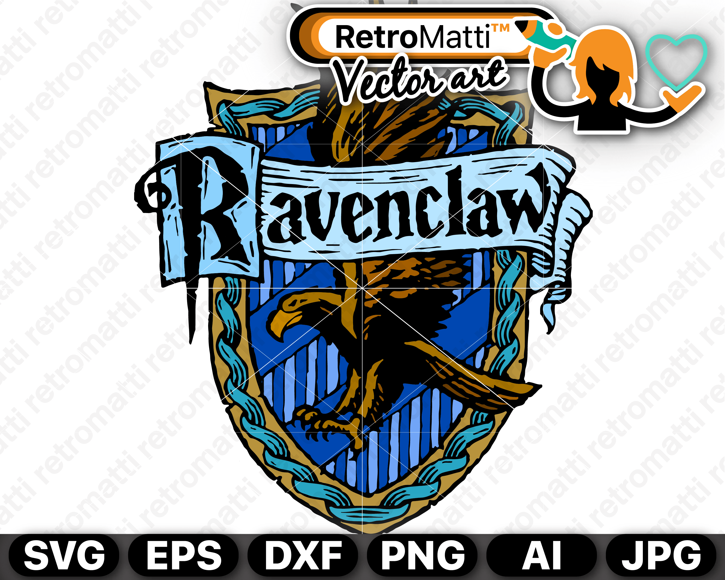 Ravenclaw Crest Silhouette at GetDrawings Free download