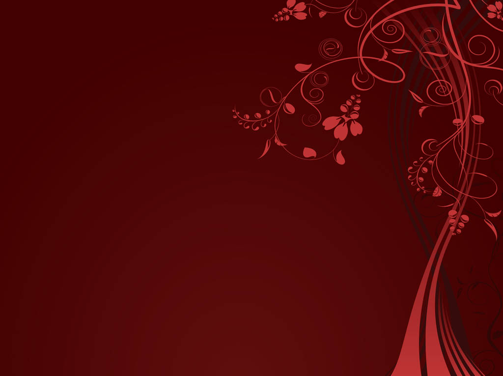 Red Floral Vector at Collection of Red Floral Vector