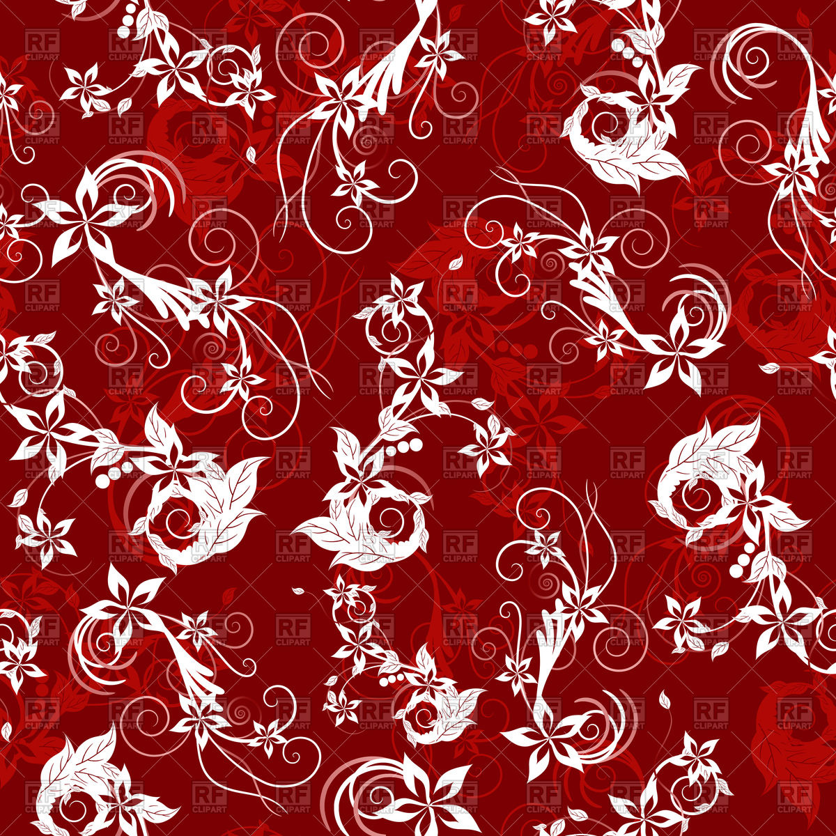 Red Floral Vector at Collection of Red Floral Vector