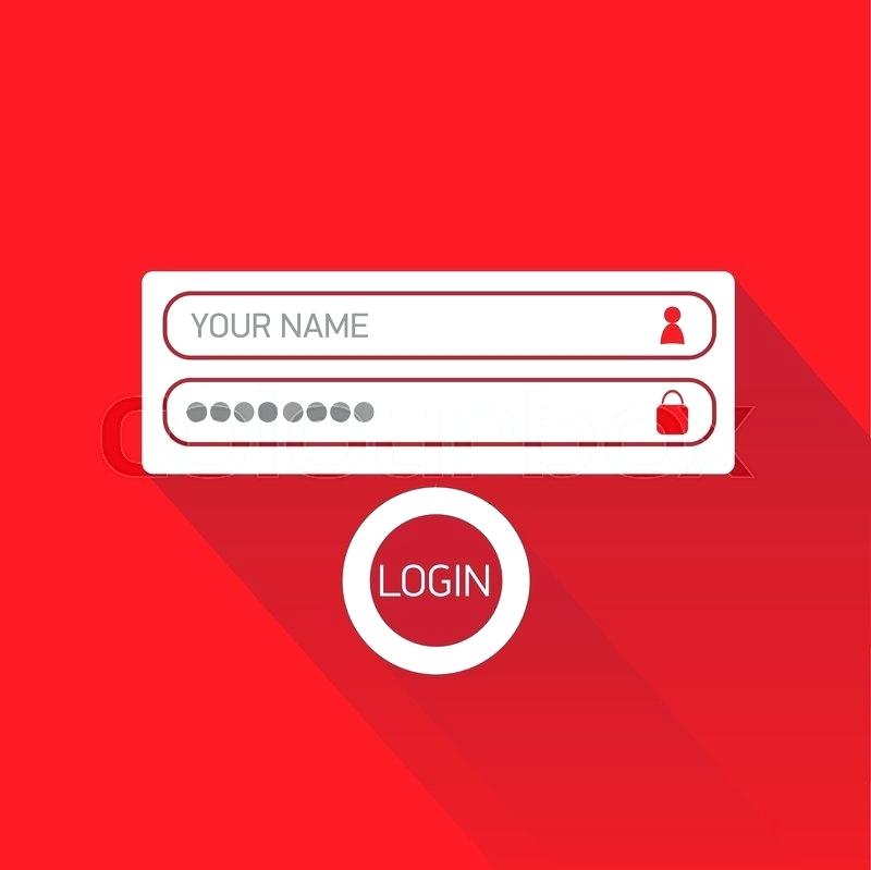 Red Vector Login at Collection of Red Vector Login