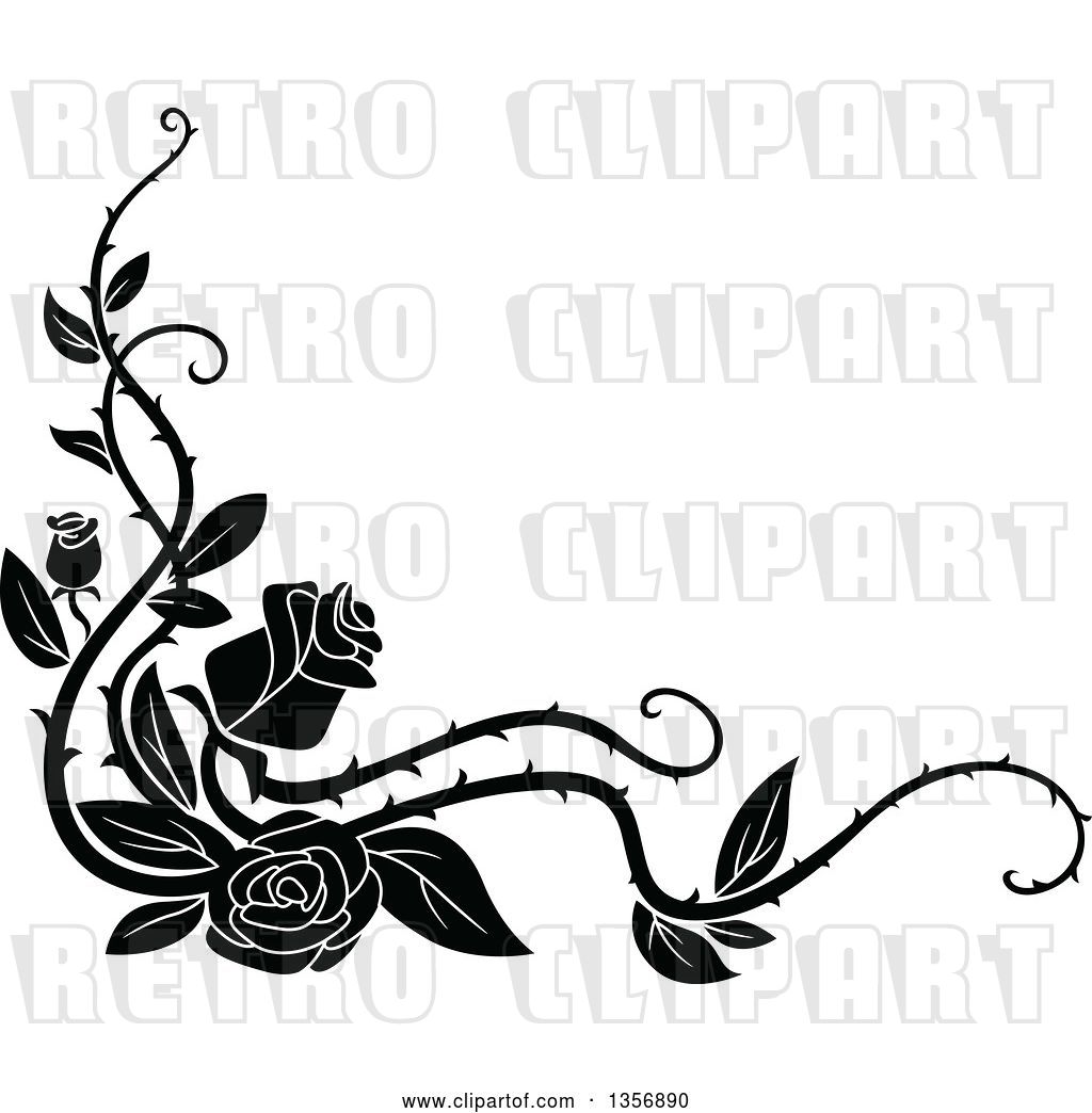 Rose Vines Vector at Collection of Rose Vines Vector