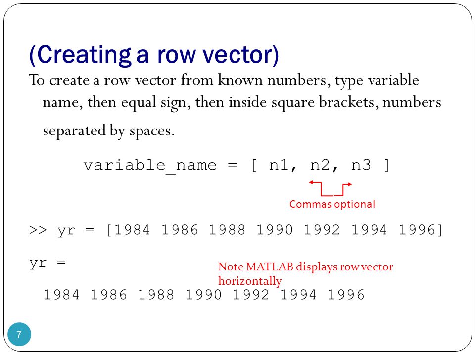 Row Vector at Collection of Row Vector free for