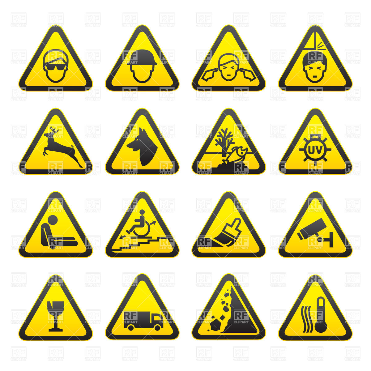 Safety Sign Vector at Collection of Safety Sign