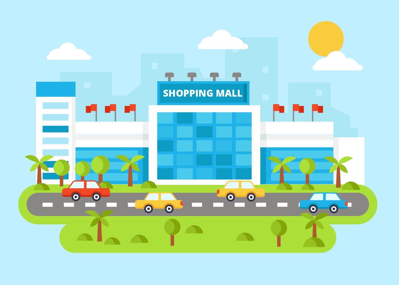 Shopping Mall Vector at Collection of Shopping Mall