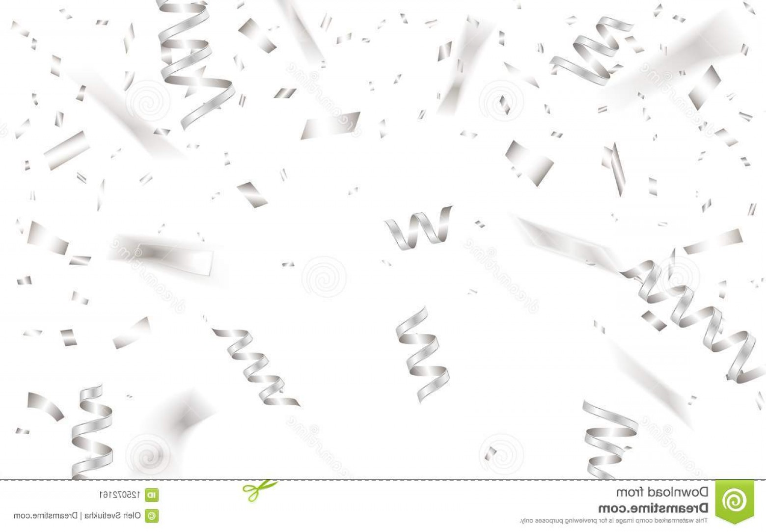 Silver Confetti Vector at Collection of Silver