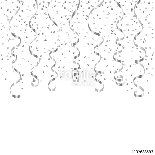 Silver Confetti Vector at Collection of Silver