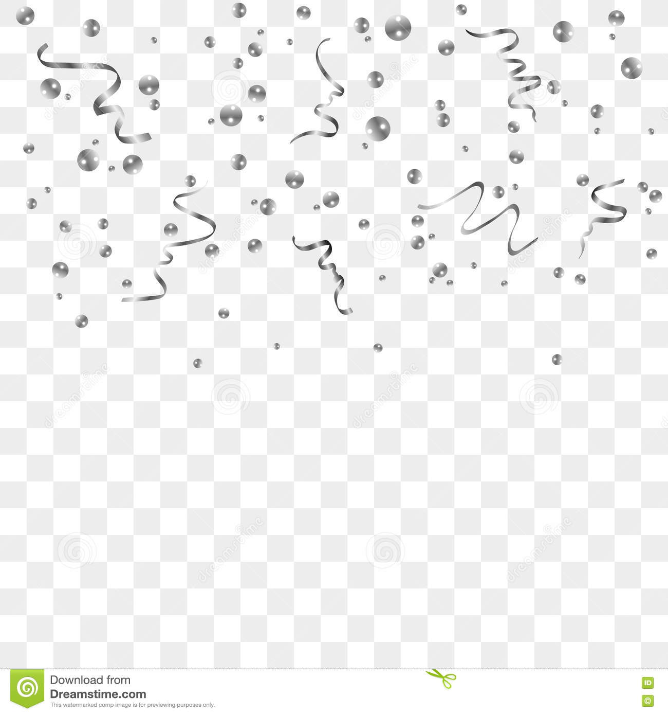 Silver Confetti Vector at Collection of Silver