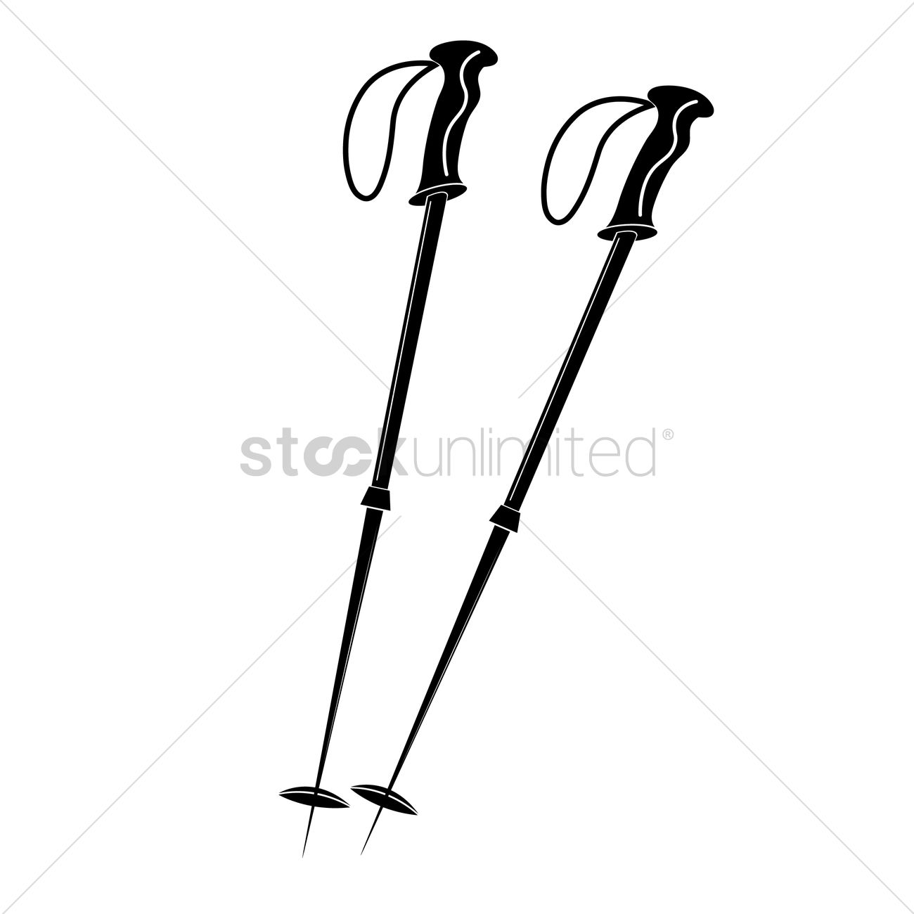 Ski Pole Vector at Collection of Ski Pole Vector free