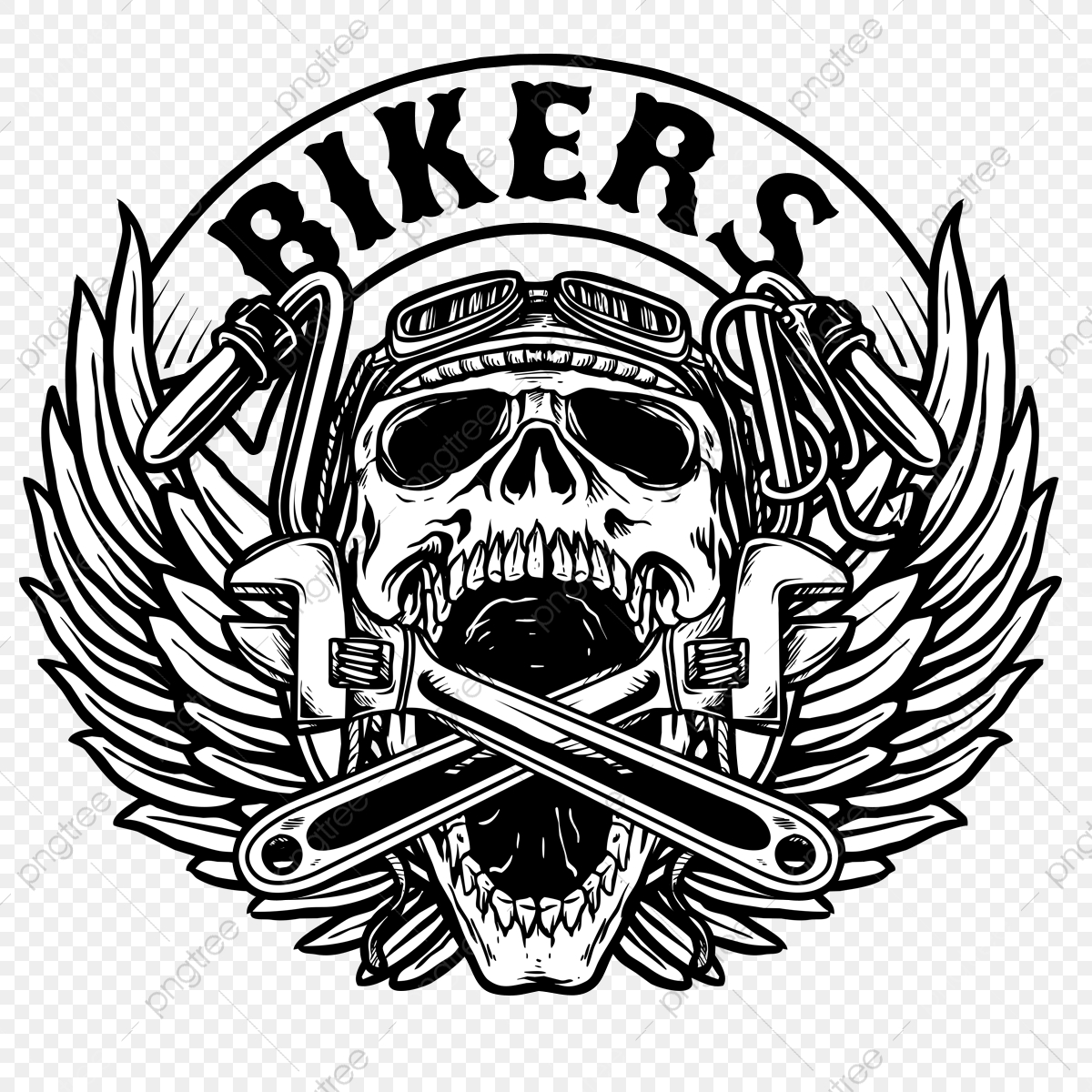 Skull Biker Vector at Collection of Skull Biker