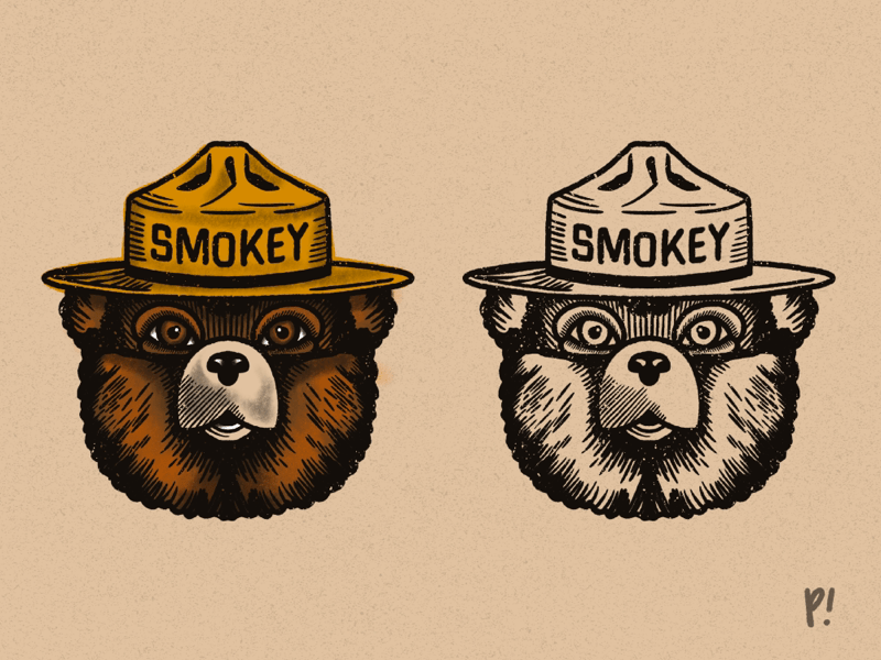 Smokey Bear Vector at Collection of Smokey Bear