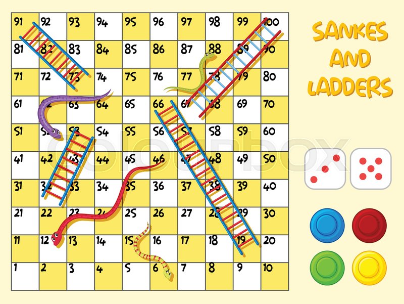 Snake And Ladder Vector at Collection of Snake And