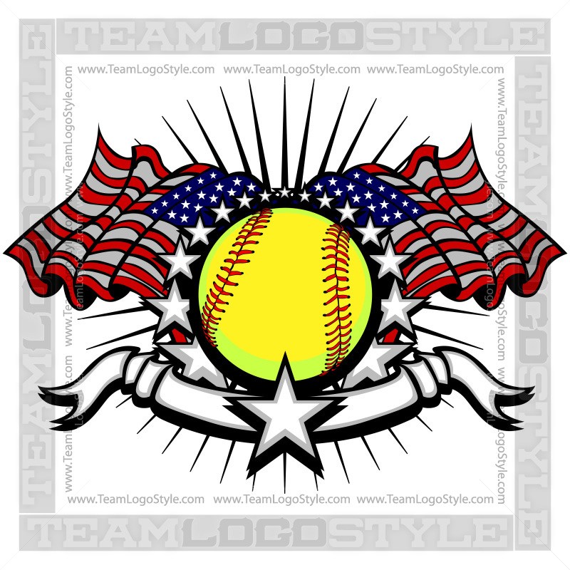 Softball Logo Vector at Collection of Softball Logo