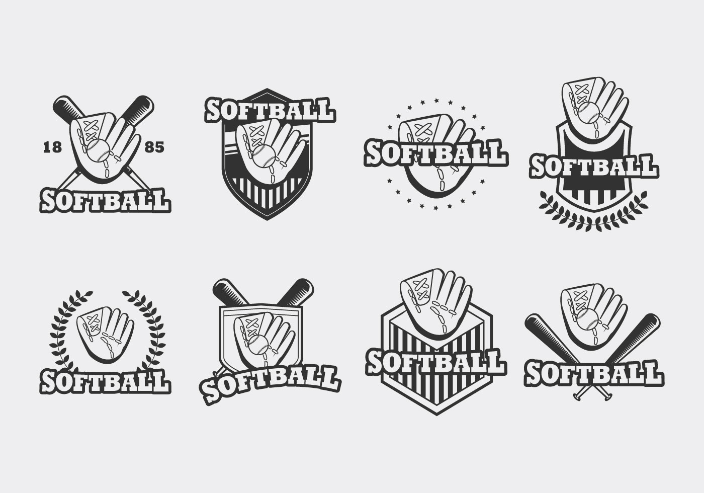 Softball Logo Vector at Collection of Softball Logo
