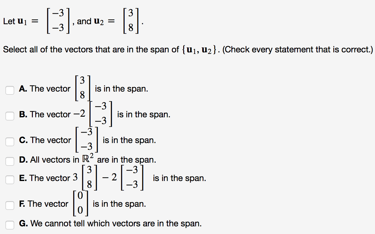 Span Of Vector at Collection of Span Of Vector free