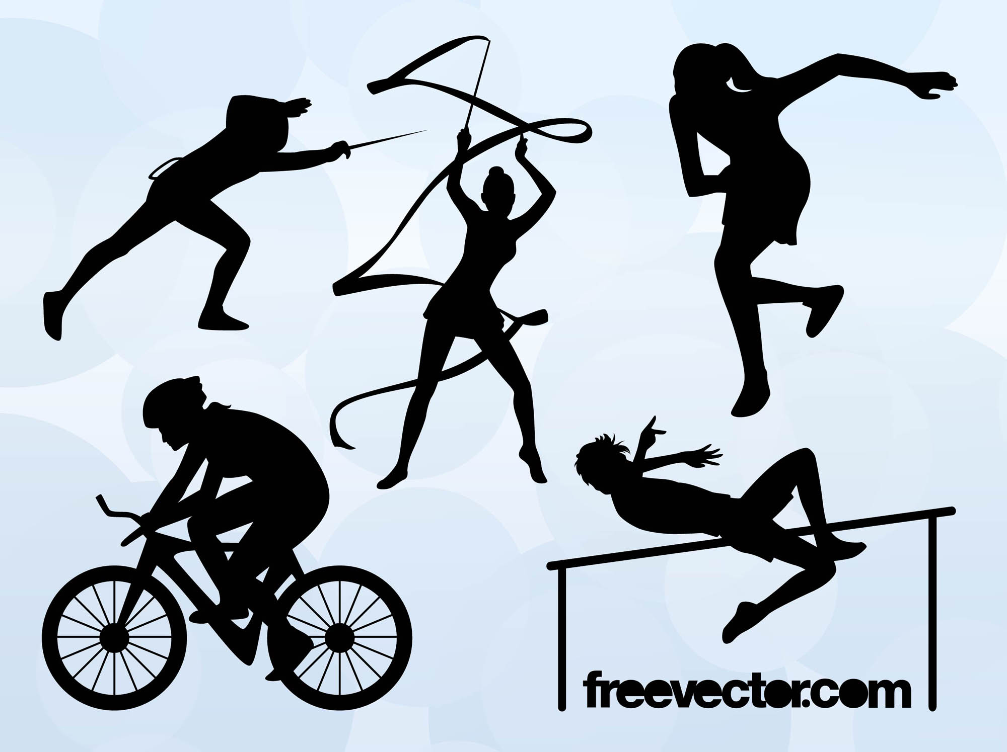 Sport Silhouette Vector at Collection of Sport