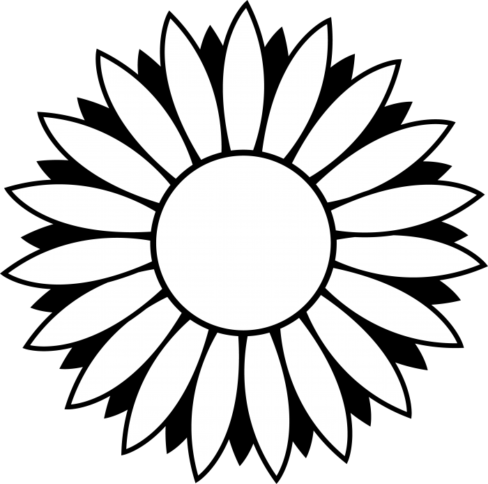 Sunflower Silhouette Vector at Collection of