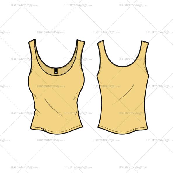 Tank Top Template Vector at Collection of Tank Top Template Vector free for